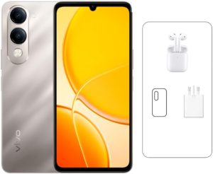 Vivo Y29t AI 5G Gold 8Gb RAM, 256GB)| 50MP Camera | 6.74 HD+ Display| IP64 | Dual Speakers | Online Exclusive Bundle:TWS Earbuds & 24M Warranty - Middle East Version