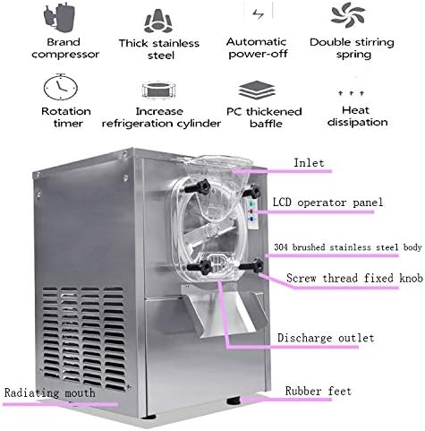 كوليس ماكينة صنع الايس كريم الصلبة التجارية الصغيرة لسطح الطاولة، ماكينة صنع الايس كريم الجيلاتو 4 كوليس ماكينة صنع الايس كريم الصلبة التجارية الصغيرة لسطح الطاولة، ماكينة صنع الايس كريم الجيلاتو - الصورة 4