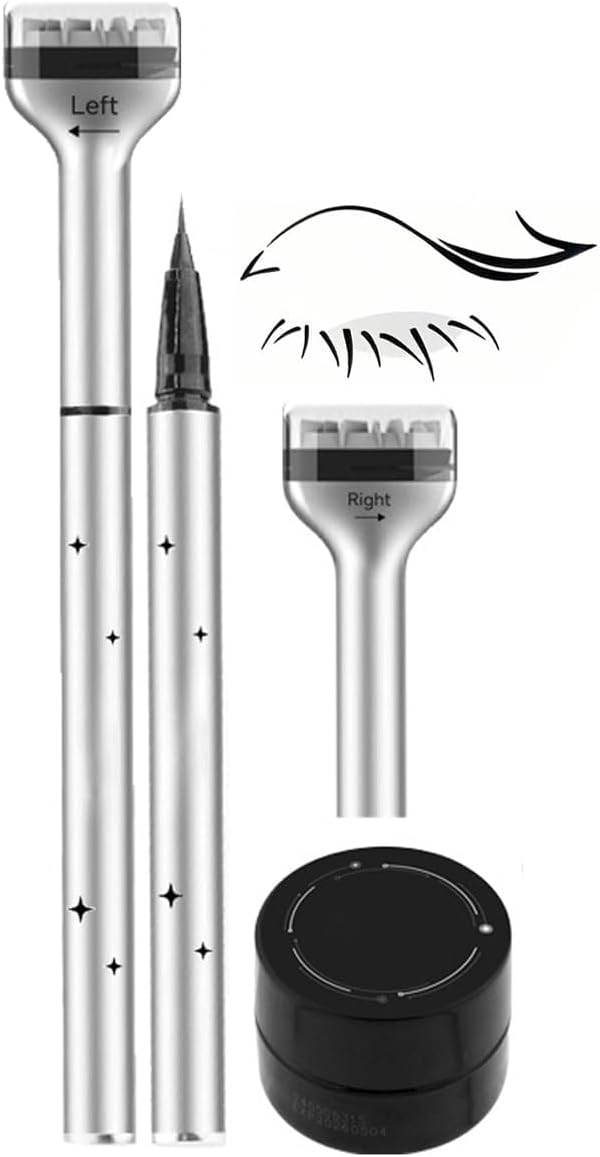 مجموعة اختام رموش سفلية 2 في 1، ختم رموش سفلي مقاوم للماء والعرق وقابل لاعادة الاستخدام للحصول على رموش سفلية مثالية (01#اسود) 1 مجموعة اختام رموش سفلية 2 في 1، ختم رموش سفلي مقاوم للماء والعرق وقابل لاعادة الاستخدام للحصول على رموش سفلية مثالية (01#اسود)