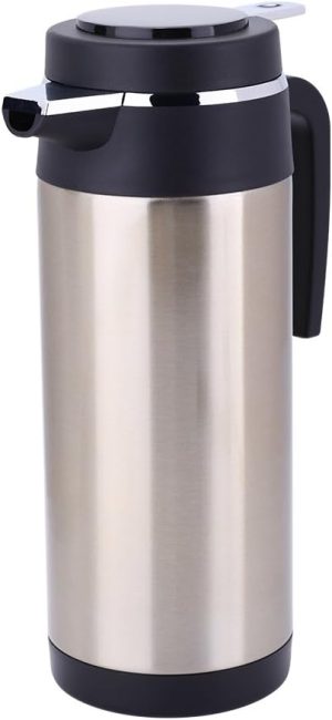 غلاية سيارة، زجاجة سخان مياه 1200 مل 24 فولت، للشاي والقهوة مع مقبض بلاستيكي، غلاية ذاتية القيادة