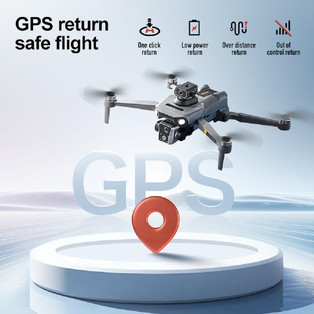 طائرة درون K19 بنظام تحديد المواقع GPS مع وحدة تحكم بشاشة 4.5 بوصة مع بطاقة SD، مركبة جوية بدون طيار، محرك عديم المسفرات، تحديد موقع التدفق البصري، تجنب العوائق النشط، بطاريتان 5 طائرة درون K19 بنظام تحديد المواقع GPS مع وحدة تحكم بشاشة 4.5 بوصة مع بطاقة SD، مركبة جوية بدون طيار، محرك عديم المسفرات، تحديد موقع التدفق البصري، تجنب العوائق النشط، بطاريتان - الصورة 5