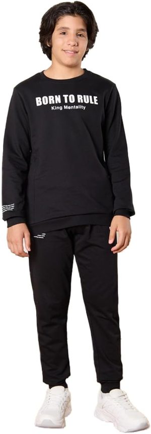 طقم بنطلون رياضي مطبوع للاولاد الكبار من ريد تاغ (قطعتان)