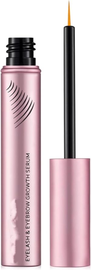 سيروم نمو الرموش، 5 مل معزز للرموش لرموش اطول واكثر سمكا وامتلاء، تركيبة عضوية ونباتية سريعة الظهور