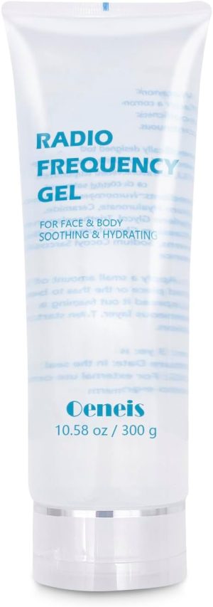 جل التردد الراديوي من اوينيس للاستخدام مع جهاز الوجه بالتردد الراديوي، جل موصل للتيار الدقيق للوجه، يستخدم لتهدئة البشرة وترطيبها، انبوب 300 غرام