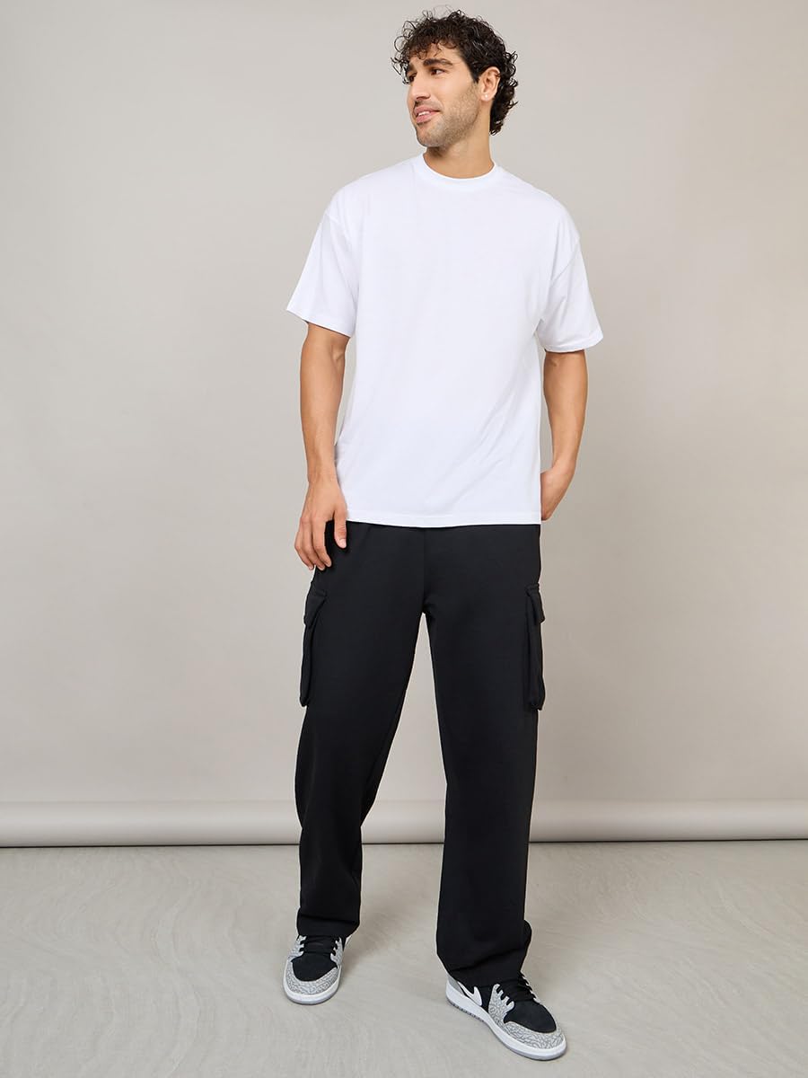 تي شيرت رجالي كبير الحجم مطبوع عليه شعار خلفية من ستايلي 3 تي شيرت رجالي كبير الحجم مطبوع عليه شعار خلفية من ستايلي - الصورة 3