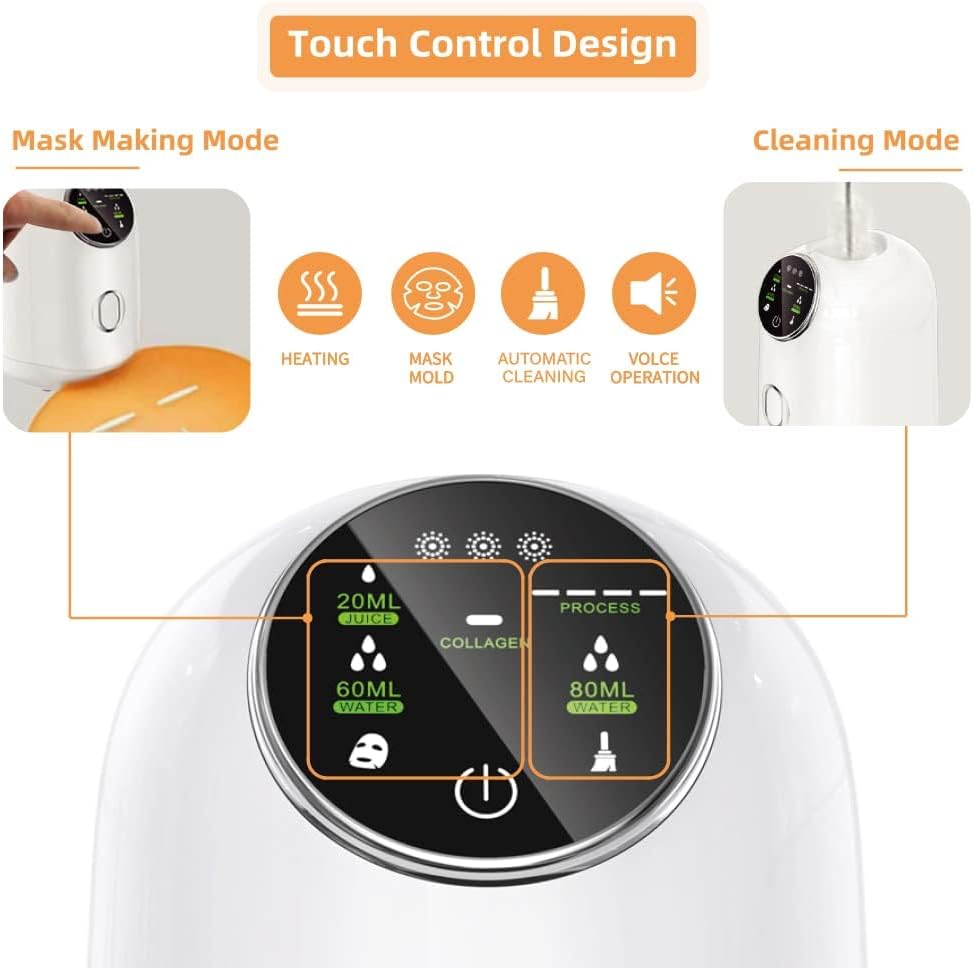 الة صنع اقنعة الوجه الاحدث من ازوني العناية بالوجه بالفواكه والخضروات مع 32 حبة كولاجين بي اس سي هادئة سبا تجميل اصدار شاشة لمس كل الأنواع 3 الة صنع اقنعة الوجه الاحدث من ازوني العناية بالوجه بالفواكه والخضروات مع 32 حبة كولاجين بي اس سي هادئة سبا تجميل اصدار شاشة لمس كل الأنواع - الصورة 3