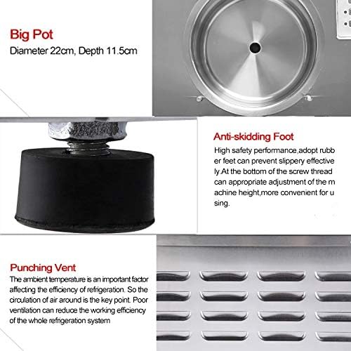 كوليس ماكينة صنع الايس كريم الصلبة التجارية الصغيرة لسطح الطاولة، ماكينة صنع الايس كريم الجيلاتو 6 كوليس ماكينة صنع الايس كريم الصلبة التجارية الصغيرة لسطح الطاولة، ماكينة صنع الايس كريم الجيلاتو - الصورة 6