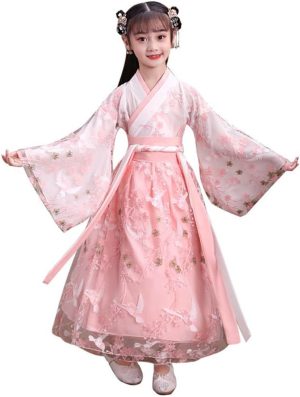 زي هانفو تانج صيني بتصميم تنورة خيالية بنمط قديم ومناسب كفستان أميرة للفتيات