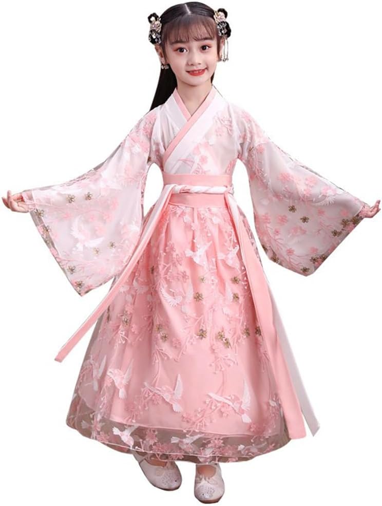 زي هانفو تانج صيني بتصميم تنورة خيالية بنمط قديم ومناسب كفستان أميرة للفتيات 1 زي هانفو تانج صيني بتصميم تنورة خيالية بنمط قديم ومناسب كفستان أميرة للفتيات