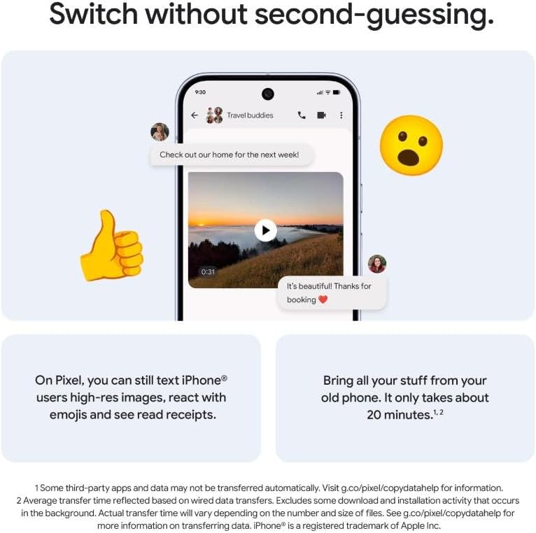جوجل بكسل 10 برو اكس ال 5G (202 5) 256GB + 16GB RAM، ثنائي شرائح الاتصال (شريحة نانو، شريحة اتصال الكترونية)، اندرويد 16 غير مقفل من المصنع (زجاج بركاني) 7 جوجل بكسل 10 برو اكس ال 5G (202 5) 256GB + 16GB RAM، ثنائي شرائح الاتصال (شريحة نانو، شريحة اتصال الكترونية)، اندرويد 16 غير مقفل من المصنع (زجاج بركاني) - الصورة 7