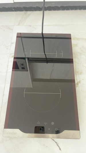 موقد كهربائي مدمج 2 شعلة 30 سم طراز H 3020 DECSB من سيمفر، أسود