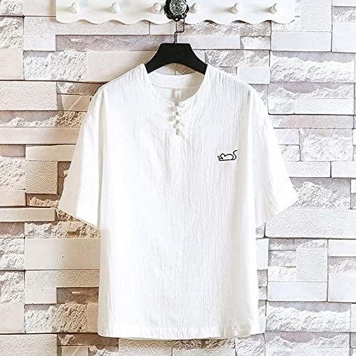 تي شيرت Ancoree رجالي كاجوال أنيق مطبوع برقبة دائرية قطن كتان قصير الأكمام تي شيرت بلايز ضيقة ملابس الشارع قمصان للرجال (اللون: برتقالي، المقاس: L) 3 تي شيرت Ancoree رجالي كاجوال أنيق مطبوع برقبة دائرية قطن كتان قصير الأكمام تي شيرت بلايز ضيقة ملابس الشارع قمصان للرجال (اللون: برتقالي، المقاس: L) - الصورة 3