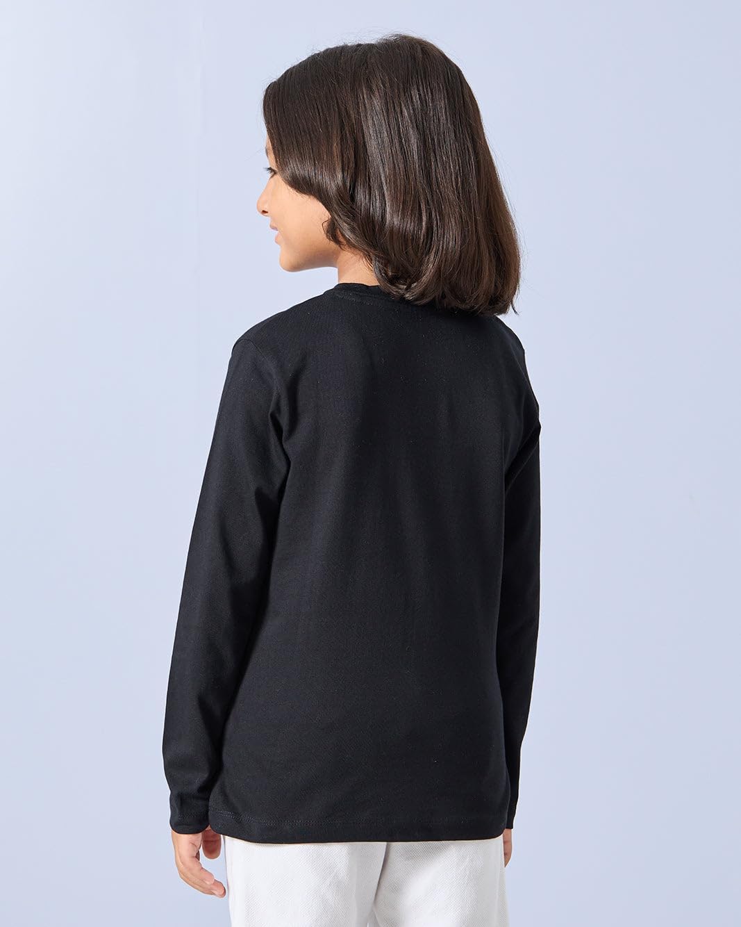 REDTAG Boys Black Long Sleeve Henley T-Shirt, Black 2 REDTAG Boys Black Long Sleeve Henley T-Shirt, Black - الصورة 2