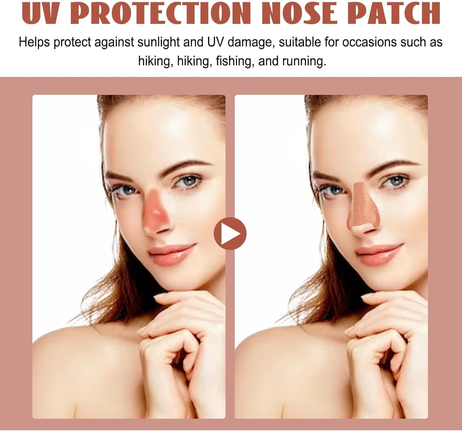 رقعة انف واقية من الشمس غطاء واقي اشعة فوق البنفسجية للحماية الاشعة للرجال والنساء في الهواء الطلق ضمادة للجولف، قطن 2 رقعة انف واقية من الشمس غطاء واقي اشعة فوق البنفسجية للحماية الاشعة للرجال والنساء في الهواء الطلق ضمادة للجولف، قطن - الصورة 2