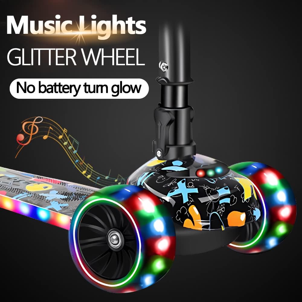 سكوتر للاطفال من دي ام جي تيك، سكوتر قابل للطي بـ4 ارتفاعات قابلة للتعديل للاطفال، سكوتر بثلاث عجلات، مع مقعد قابل للازالة، عجلات مضيئة باضاءة LED للاطفال من سن 1-10 سنوات 3 سكوتر للاطفال من دي ام جي تيك، سكوتر قابل للطي بـ4 ارتفاعات قابلة للتعديل للاطفال، سكوتر بثلاث عجلات، مع مقعد قابل للازالة، عجلات مضيئة باضاءة LED للاطفال من سن 1-10 سنوات - الصورة 3