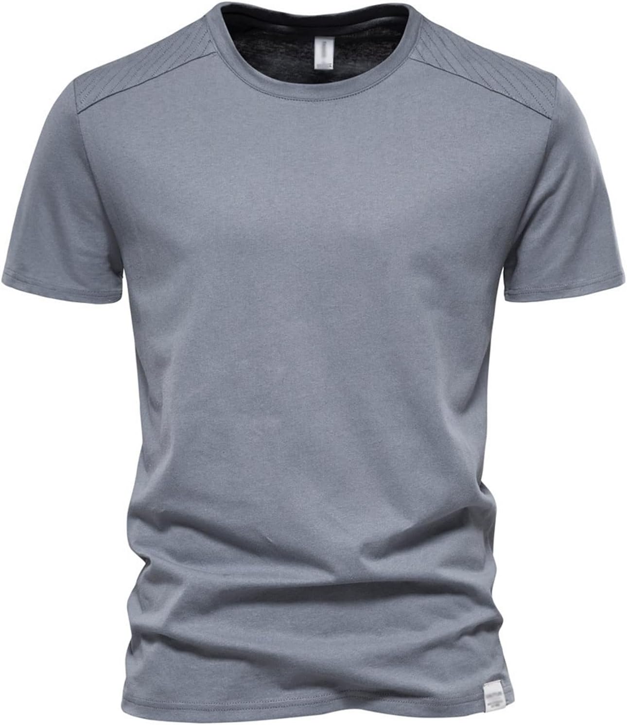 تي شيرت رجالي من Hot BODY تيشيرت صيفي سادة بأكمام قصيرة ورقبة دائرية كاجوال من القطن للرجال ملابس الشارع (اللون: رمادي، المقاس: الولايات المتحدة الأمريكية L 70-80 كجم) 1 تي شيرت رجالي من Hot BODY تيشيرت صيفي سادة بأكمام قصيرة ورقبة دائرية كاجوال من القطن للرجال ملابس الشارع (اللون: رمادي، المقاس: الولايات المتحدة الأمريكية L 70-80 كجم)