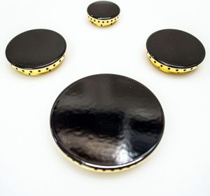 جيه بي شوب - مجموعة من 4 تيجان نحاسية قابلة للتكيف مع موقد الغاز متوافقة مع ناردي - ساميت - فرانك كاملة مع موزع لهب