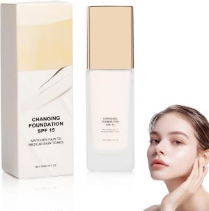 كريم اساس متغير اللون للبشرة الناضجة، كريم اساس متغير اللون، كريم اساس مرطب وكونسيلر قوي، عامل حماية من اشعة الشمس 15