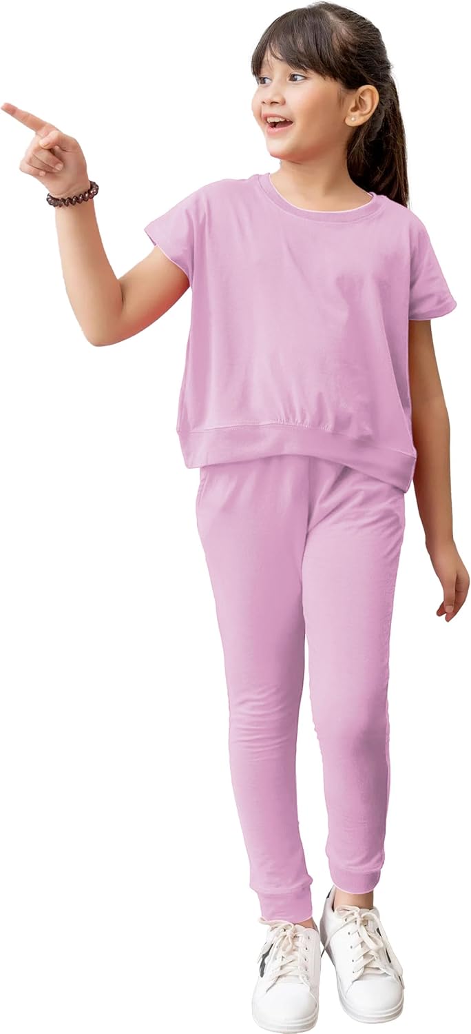 طقم ملابس كاجوال مكون من تي شيرت وسروال لجينجز للبنات الصغيرات مصنوع من مزيج القطن الناعم، مريح وأنيق، مناسب للارتداء اليومي للفتيات بعمر 5 إلى 14 سنة من سيليكتا ناو 3 طقم ملابس كاجوال مكون من تي شيرت وسروال لجينجز للبنات الصغيرات مصنوع من مزيج القطن الناعم، مريح وأنيق، مناسب للارتداء اليومي للفتيات بعمر 5 إلى 14 سنة من سيليكتا ناو - الصورة 3