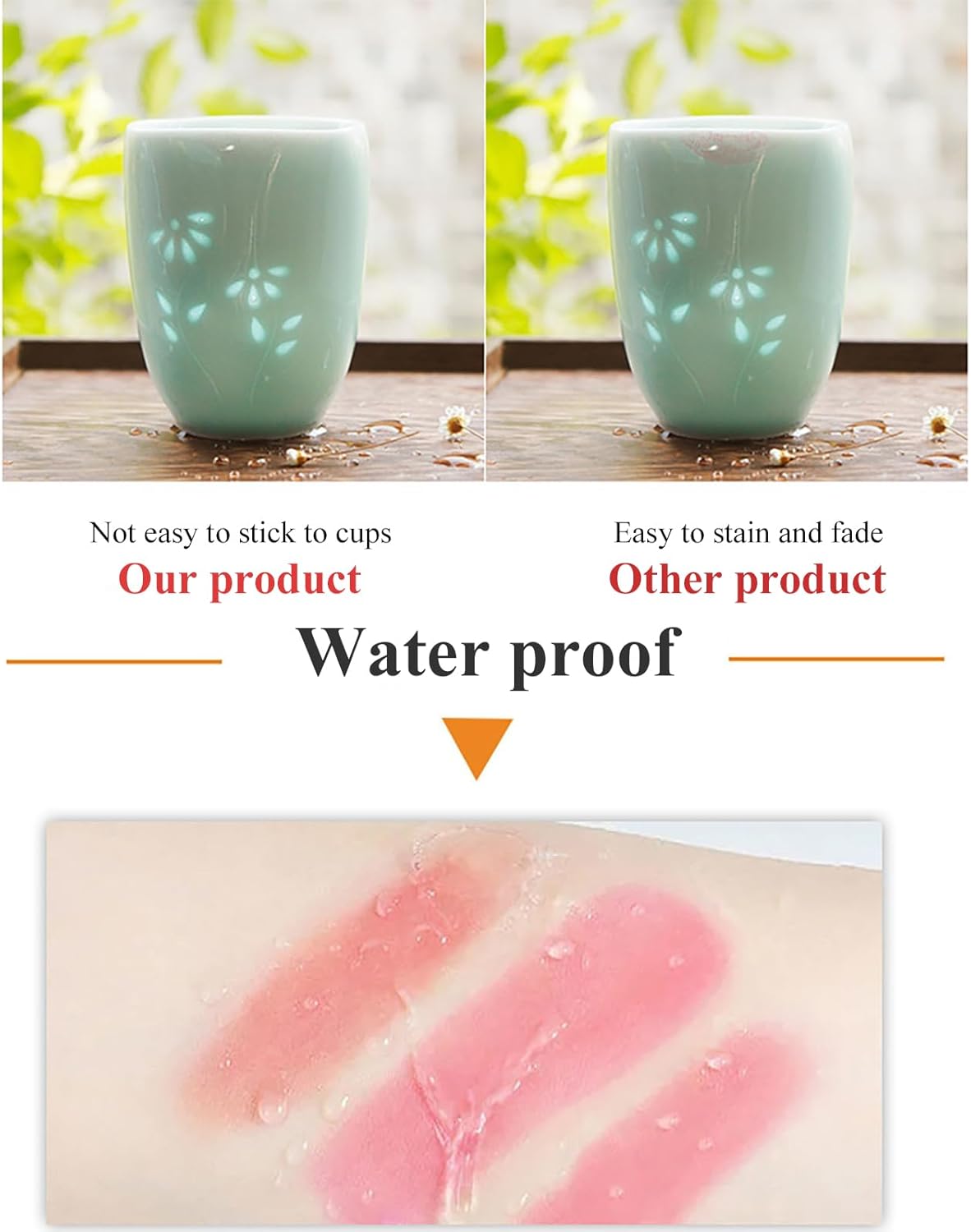 مجموعة أحمر شفاه جيلي كريستالي مرطب سحري متغير اللون طبيعي للنساء بلسمة نهائية ساتان وتركيبة مرطبة بزيت الأرجان وفيتامين E، أحمر كرزي 4 مجموعة أحمر شفاه جيلي كريستالي مرطب سحري متغير اللون طبيعي للنساء بلسمة نهائية ساتان وتركيبة مرطبة بزيت الأرجان وفيتامين E، أحمر كرزي - الصورة 4