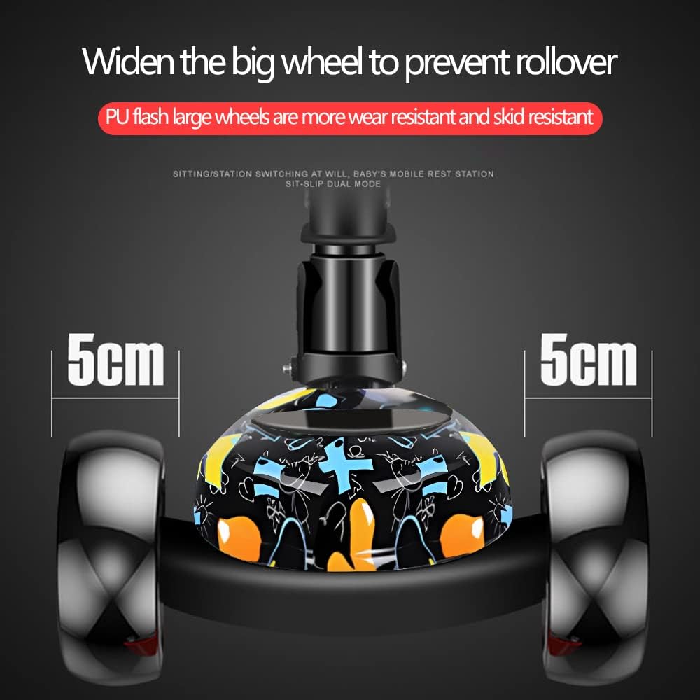 سكوتر للاطفال من دي ام جي تيك، سكوتر قابل للطي بـ4 ارتفاعات قابلة للتعديل للاطفال، سكوتر بثلاث عجلات، مع مقعد قابل للازالة، عجلات مضيئة باضاءة LED للاطفال من سن 1-10 سنوات 5 سكوتر للاطفال من دي ام جي تيك، سكوتر قابل للطي بـ4 ارتفاعات قابلة للتعديل للاطفال، سكوتر بثلاث عجلات، مع مقعد قابل للازالة، عجلات مضيئة باضاءة LED للاطفال من سن 1-10 سنوات - الصورة 5