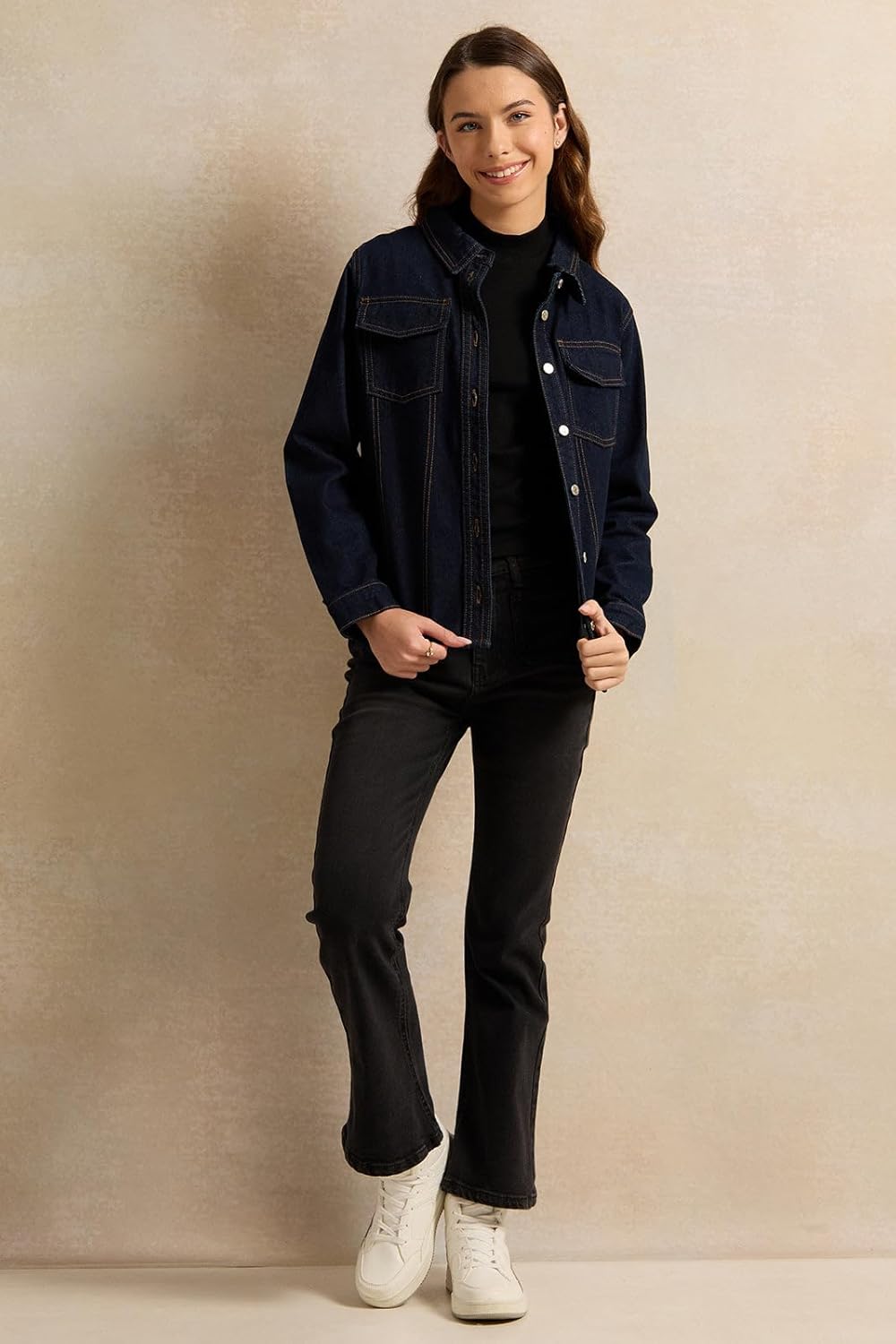 رد تاغ جاكيت جينز للبنات 2 رد تاغ جاكيت جينز للبنات - الصورة 2