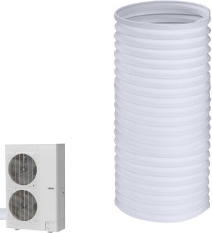 خرطوم مكيف هواء محمول، وصلة خرطوم مرنة لتكييف الهواء، انبوب عادم بديل مقاوم للحرارة، انبوب تمديد عادم تيار متردد متعدد الاغراض، سهل التركيب