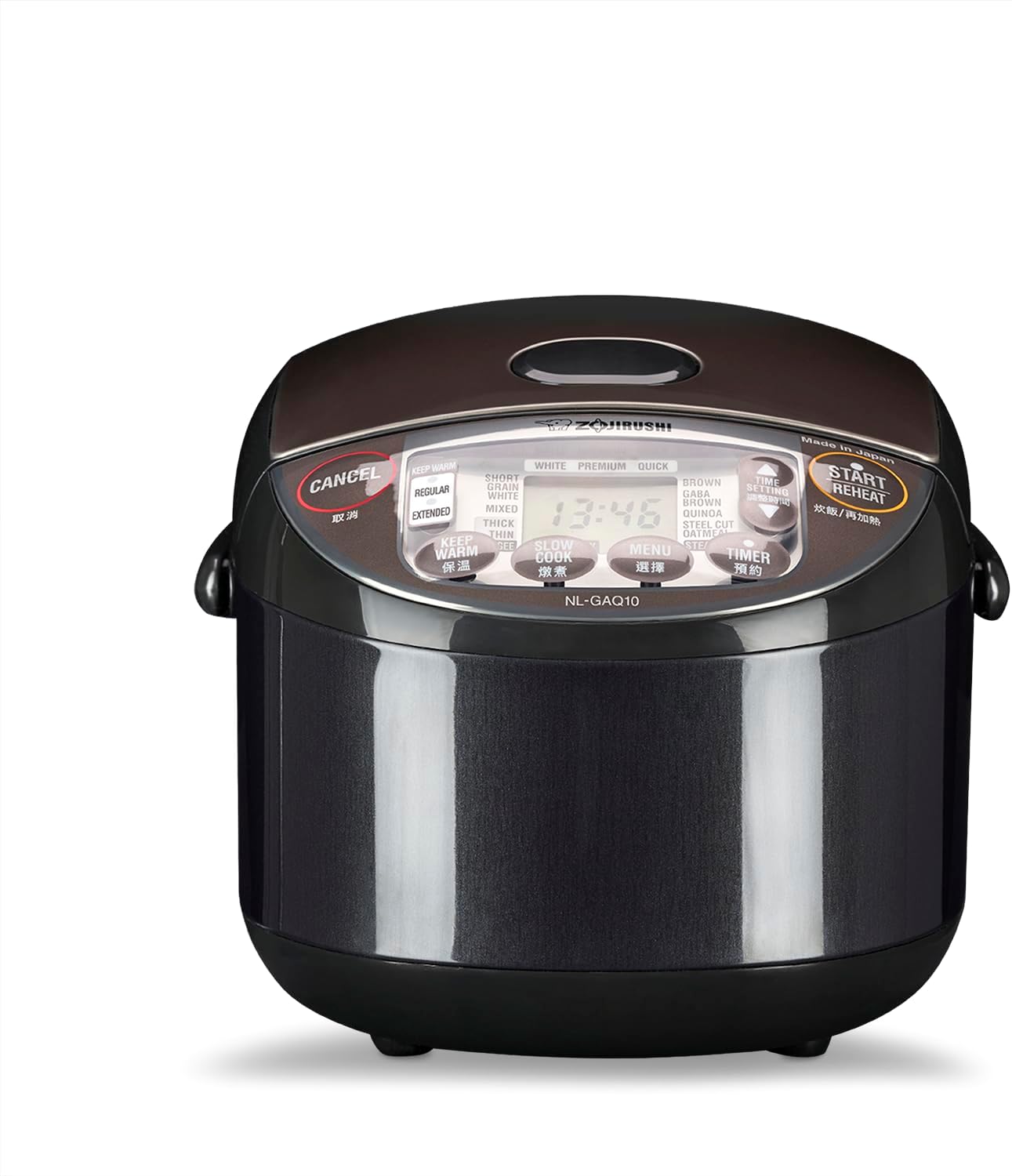 جهاز طهي الأرز الممتاز NL-GAQ10 سعة 1.0 لتر مع وظيفة الحفاظ على الدفء - يتضمن كوب قياس وملعقة ارز وسلة بخار من زوجيروشي - مع سلك طاقة بريطاني 2 جهاز طهي الأرز الممتاز NL-GAQ10 سعة 1.0 لتر مع وظيفة الحفاظ على الدفء - يتضمن كوب قياس وملعقة ارز وسلة بخار من زوجيروشي - مع سلك طاقة بريطاني - الصورة 2