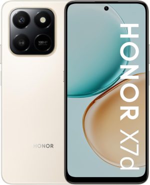 هاتف X7d بذاكرة رام سعة 8 جيجابايت وسعة تخزين 256 جيجابايت، يدعم شريحتي اتصال وتقنية الجيل الرابع (4G)، بلون Desert Gold - إصدار الشرق الأوسط