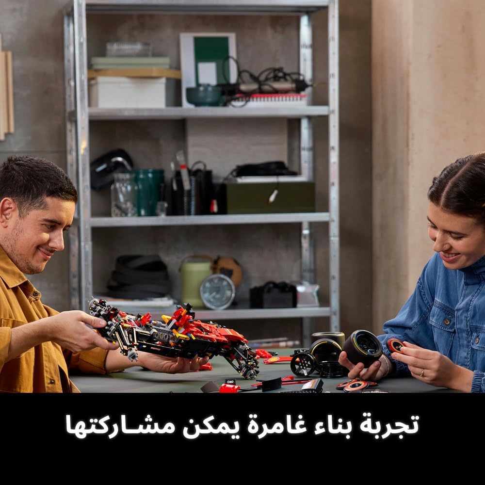 مجموعة نموذج سيارة Ferrari SF-24 F1 من ليغو Technic للبالغين، مجموعة بناء للبالغين، نموذج سيارة سباق F1 مع آلية التوجيه وناقل الحركة بسرعتين، هدية ليغو للبالغين هواة سباقات السيارات 42207 3 مجموعة نموذج سيارة Ferrari SF-24 F1 من ليغو Technic للبالغين، مجموعة بناء للبالغين، نموذج سيارة سباق F1 مع آلية التوجيه وناقل الحركة بسرعتين، هدية ليغو للبالغين هواة سباقات السيارات 42207 - الصورة 3
