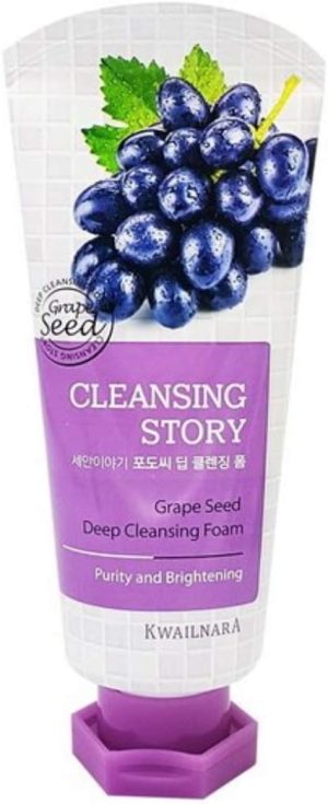 كيه ويلنارا منظف رغوي للتنظيف العميق ببذور العنب من كلينسينج ستوري، 120 مل، من كوايلنارا
