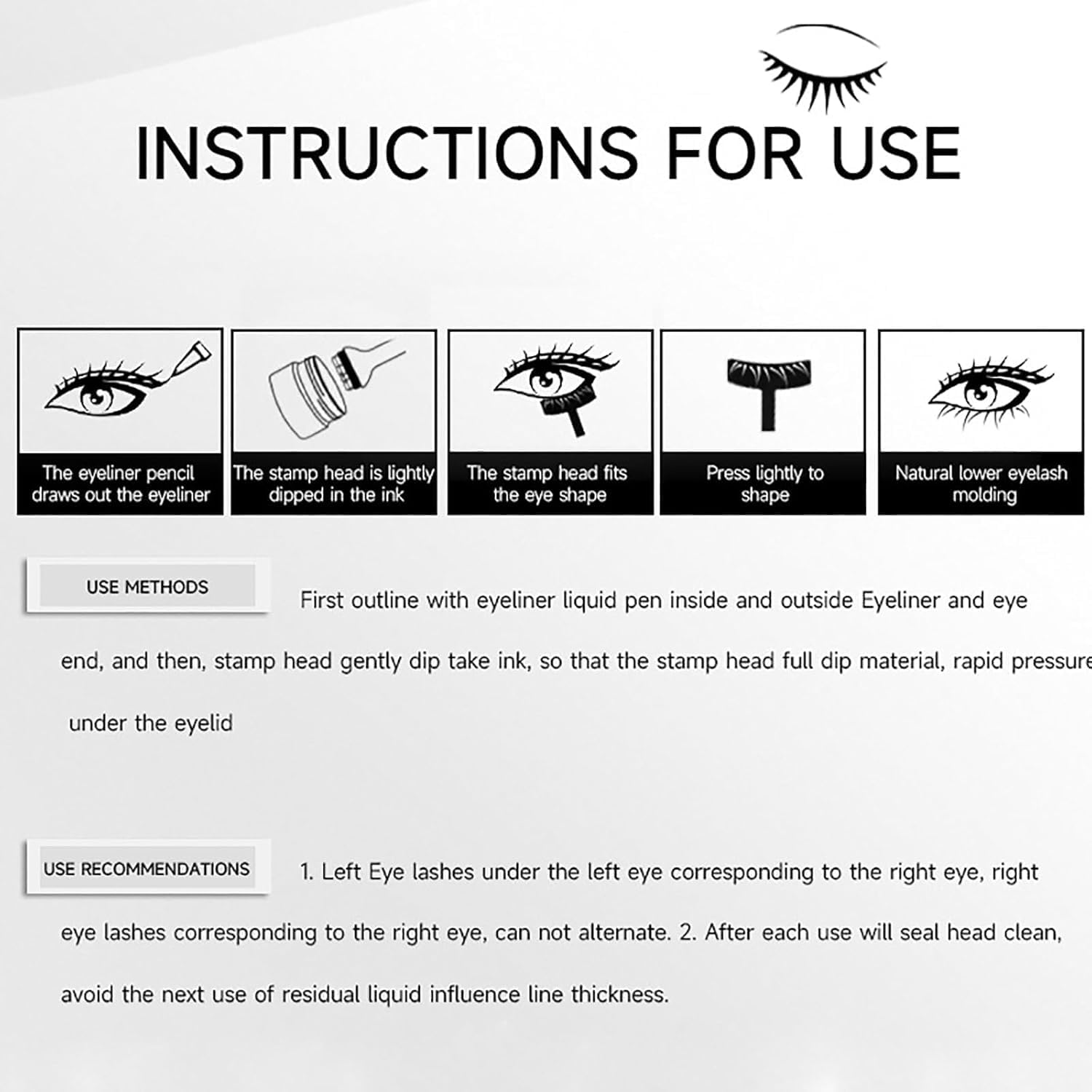مجموعة اختام رموش سفلية 2 في 1، ختم رموش سفلي مقاوم للماء والعرق وقابل لاعادة الاستخدام للحصول على رموش سفلية مثالية (01#اسود) 7 مجموعة اختام رموش سفلية 2 في 1، ختم رموش سفلي مقاوم للماء والعرق وقابل لاعادة الاستخدام للحصول على رموش سفلية مثالية (01#اسود) - الصورة 7