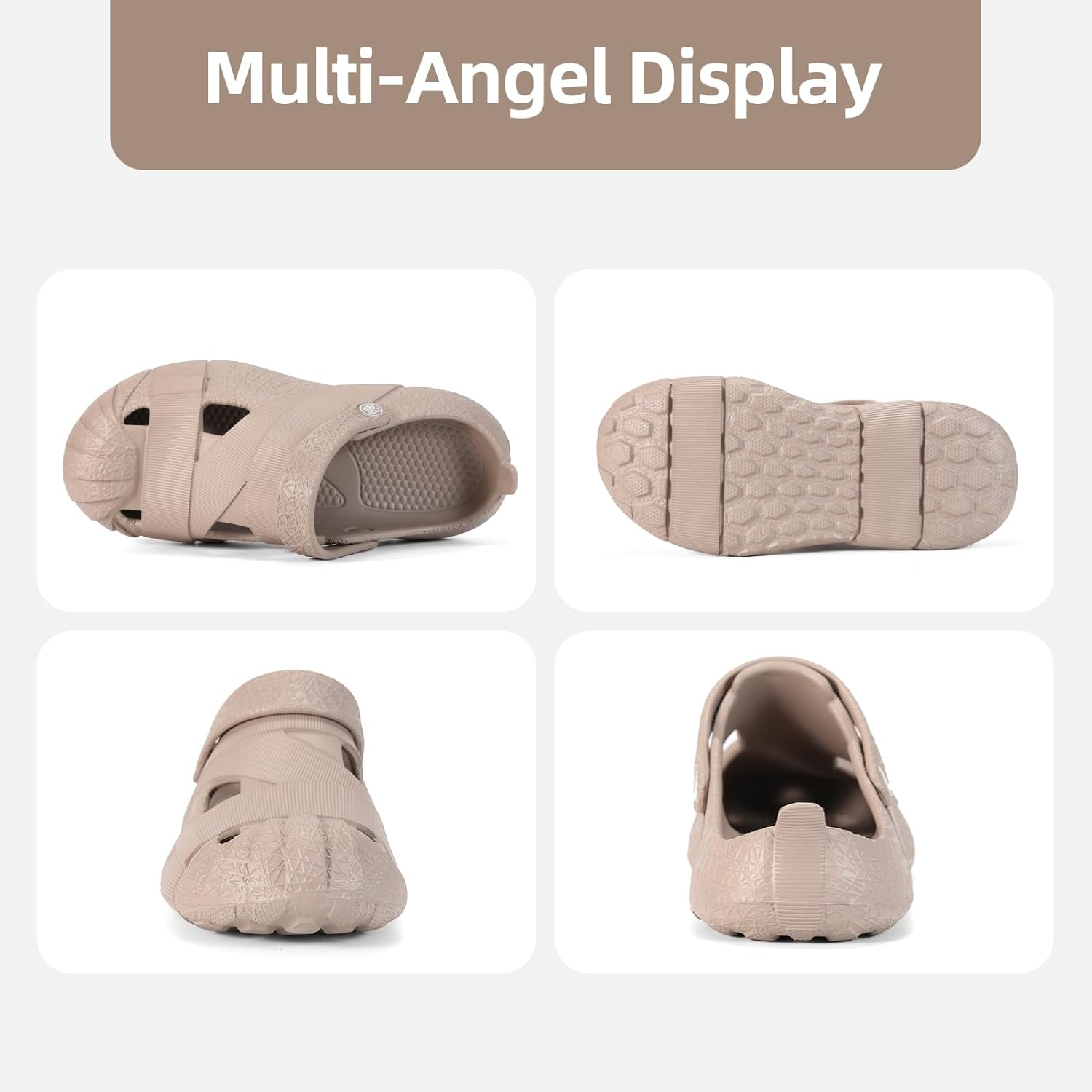 دي ستار صندل مفتوح من الخلف سهل الارتداء مع دعم قوس القدم مريح للرجال والنساء للحديقة 4 دي ستار صندل مفتوح من الخلف سهل الارتداء مع دعم قوس القدم مريح للرجال والنساء للحديقة - الصورة 4