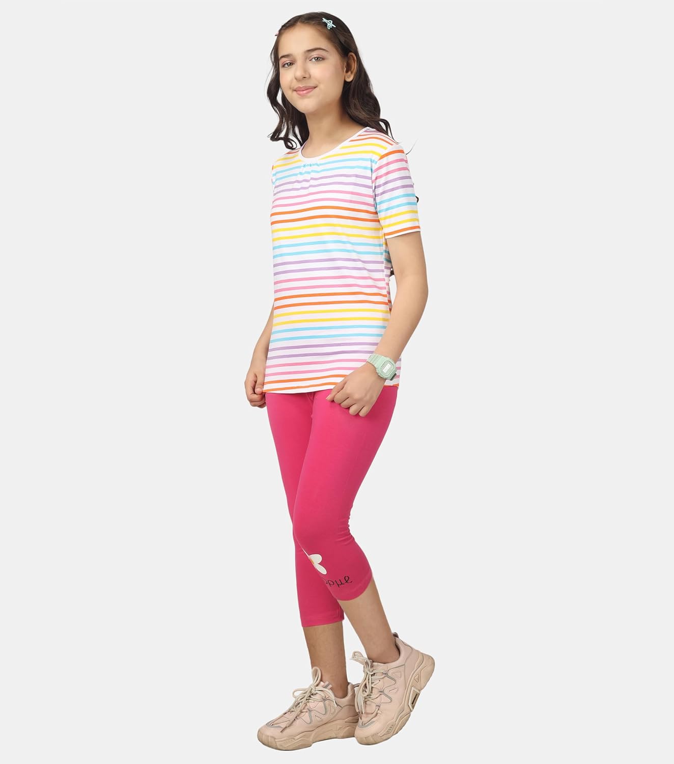 تيشيرت قطن مضاد للبكتيريا للبنات من كيدا كيدز 2 تيشيرت قطن مضاد للبكتيريا للبنات من كيدا كيدز - الصورة 2