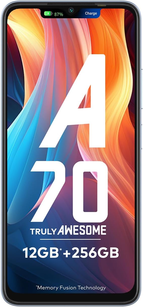 اي تيل هاتف ذكي A70 | ذاكرة RAM 12GB* سعة تخزين 256GB | كاميرا سيلفي بالذكاء الاصطناعي 8MP | بطارية 5000mAh | شحن من النوع C | شريط ديناميكي | ازرق ازور، بشريحتين 2 اي تيل هاتف ذكي A70 | ذاكرة RAM 12GB* سعة تخزين 256GB | كاميرا سيلفي بالذكاء الاصطناعي 8MP | بطارية 5000mAh | شحن من النوع C | شريط ديناميكي | ازرق ازور، بشريحتين - الصورة 2