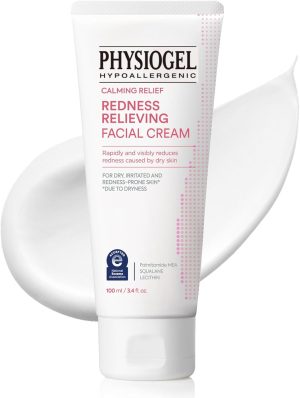 فيزيوجيل كريم الوجه المهدئ لتخفيف الاحمرار في 30 دقيقة مرطب للرجال والنساء للبشرة الجافة والحمراء والحكة والحساسة يقوي حاجز البشرة خالٍ من العطور تم اختباره قبل اطباء الجلد