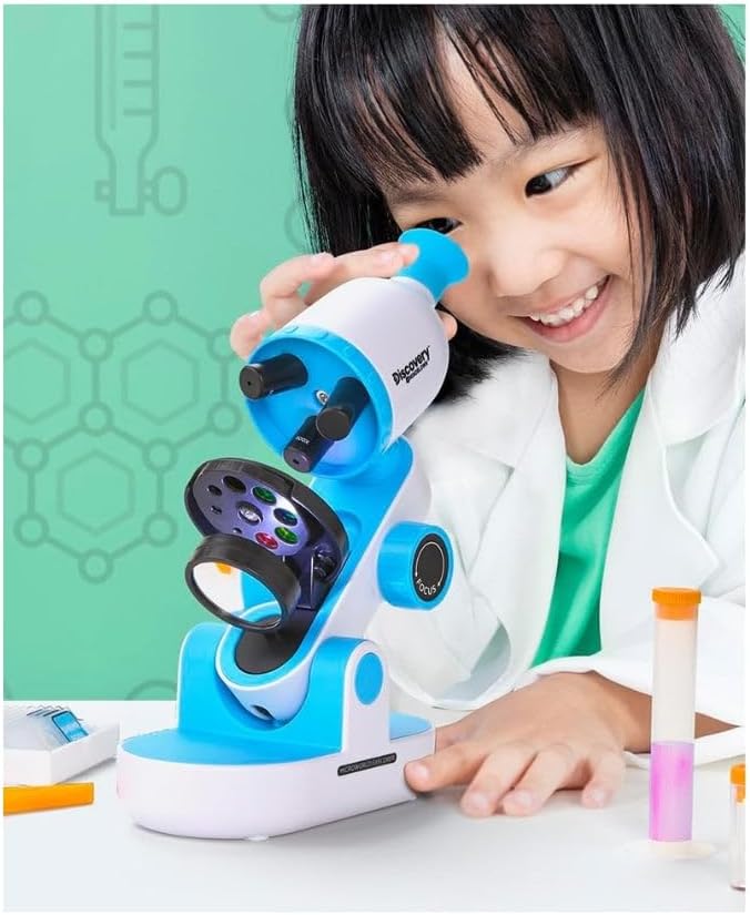 ديسكفري مجموعة مجهر للاطفال من مايندبلاون - مجهر المستكشفين المبكر مع ضوء مدمج وادوات - تجارب علمية للاطفال - مجموعة علمية للاطفال - 41 قطعة 2 ديسكفري مجموعة مجهر للاطفال من مايندبلاون - مجهر المستكشفين المبكر مع ضوء مدمج وادوات - تجارب علمية للاطفال - مجموعة علمية للاطفال - 41 قطعة - الصورة 2