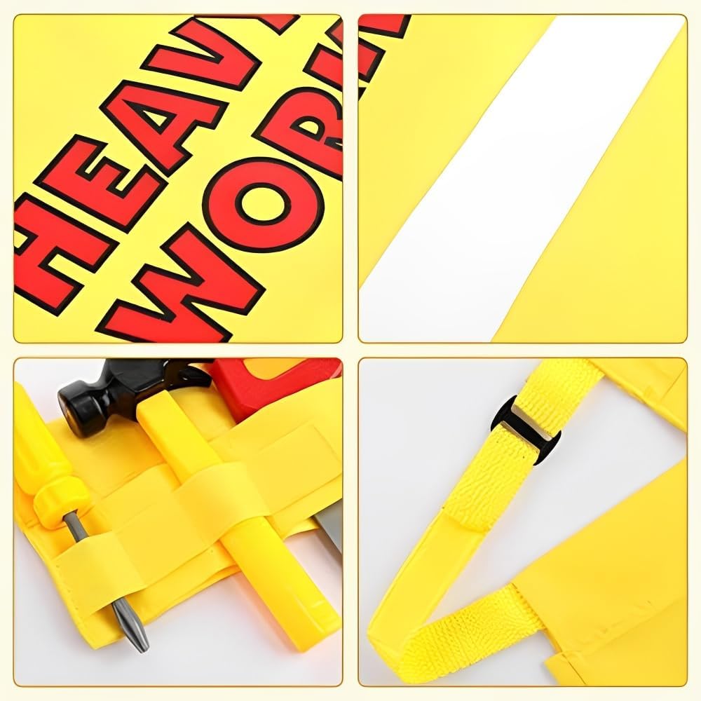 ازياء عمال البناء للاولاد ملابس تنكرية للاطفال الصغار زي مهني للبناء مجموعة العاب لعب الادوار التظاهرية هدية عيد ميلاد من سن 3 7 سنوات البوليستر متعددة أصفر 3 ازياء عمال البناء للاولاد ملابس تنكرية للاطفال الصغار زي مهني للبناء مجموعة العاب لعب الادوار التظاهرية هدية عيد ميلاد من سن 3 7 سنوات البوليستر متعددة أصفر - الصورة 3