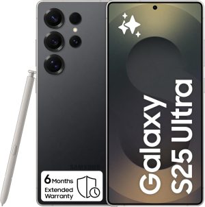 جوال سامسونج جالكسي S25 الترا، ذاكرة تخزين 256 جيجابايت، تيتانيوم أسود وذاكرة رام 12GB، بنظام اندرويد، كاميرا 200 ميجابكسل، قلم S، عمر بطارية طويل (إصدار المملكة العربية السعودية)