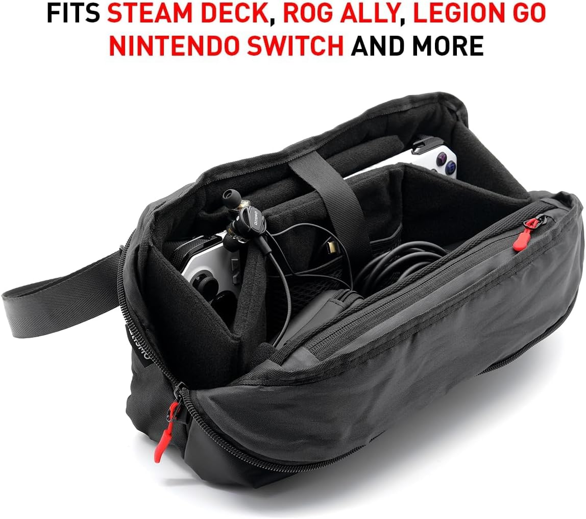 شنطة حمل من لاكسدامر متوافقة مع بلاي ستيشن بورتال/ليجن جو/ستيم ديك/اسوس روج الي/سويتش اوليد المحمولة باليد وملحقاتها - شنطة سفر محمولة لتخزين الالعاب تناسب وحدة التحكم المحمولة وملحقاتها 2 شنطة حمل من لاكسدامر متوافقة مع بلاي ستيشن بورتال/ليجن جو/ستيم ديك/اسوس روج الي/سويتش اوليد المحمولة باليد وملحقاتها - شنطة سفر محمولة لتخزين الالعاب تناسب وحدة التحكم المحمولة وملحقاتها - الصورة 2
