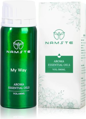 زيت عطري ماي واي من نامستي، 100 مل | زيوت عطرية ذات رائحة ممتازة لمزيج من الهيل والبنفسج والمسك لرفع الحالة المزاجية