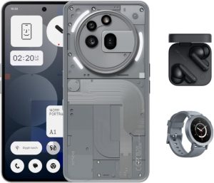 جوال نوثينج فون (3a) برو 12 جيجابايت + 256 جيجابايت، أسود، مع مجموعة ملحقات