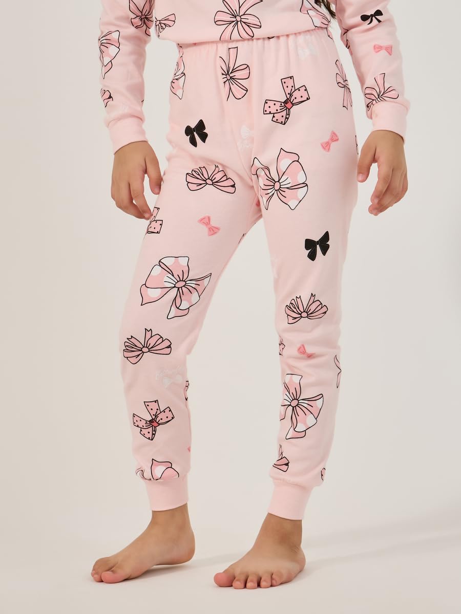 طقم بيجامة مكون من تيشرت برقبة دائرية مطبوع بالكامل للبنات من ستايلي 6 طقم بيجامة مكون من تيشرت برقبة دائرية مطبوع بالكامل للبنات من ستايلي - الصورة 6