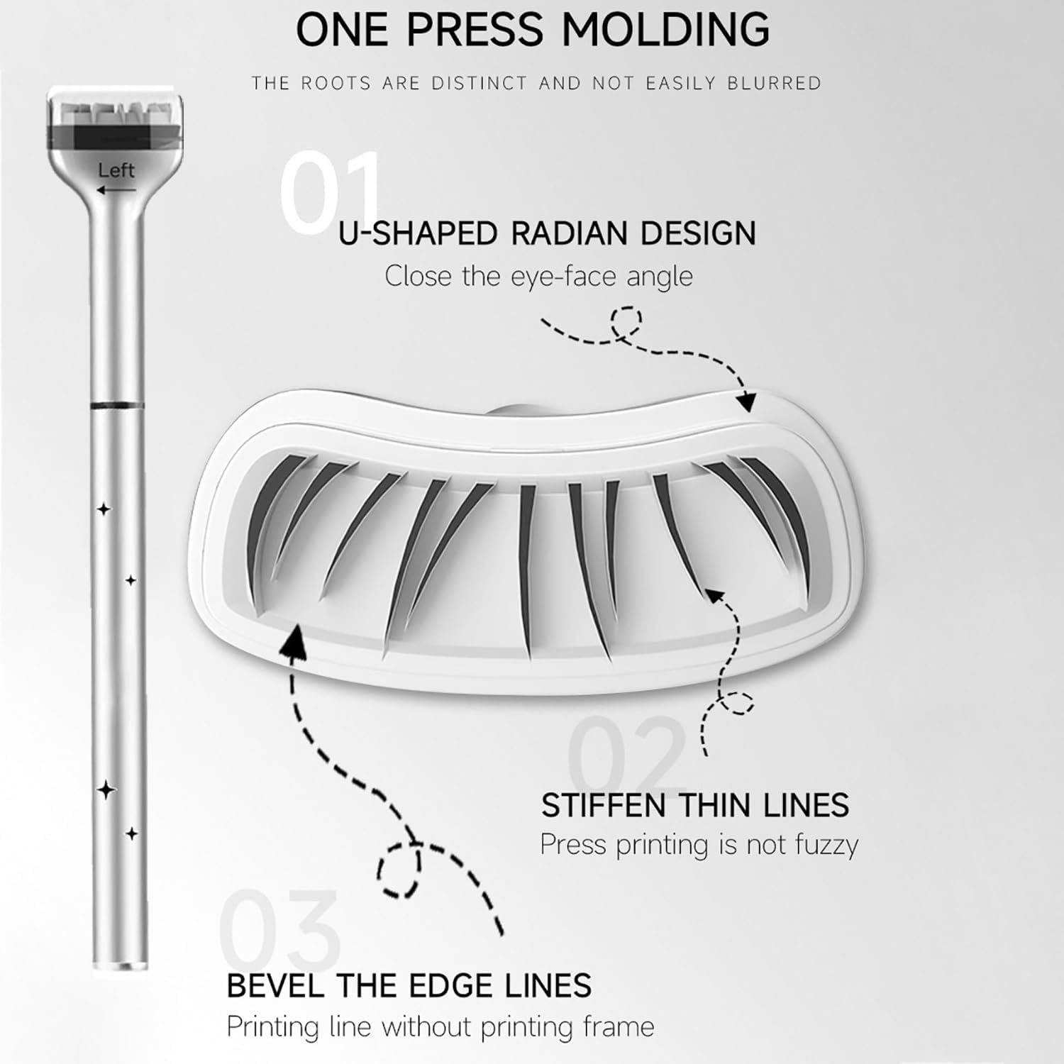 مجموعة اختام رموش سفلية 2 في 1، ختم رموش سفلي مقاوم للماء والعرق وقابل لاعادة الاستخدام للحصول على رموش سفلية مثالية (01#اسود) 6 مجموعة اختام رموش سفلية 2 في 1، ختم رموش سفلي مقاوم للماء والعرق وقابل لاعادة الاستخدام للحصول على رموش سفلية مثالية (01#اسود) - الصورة 6