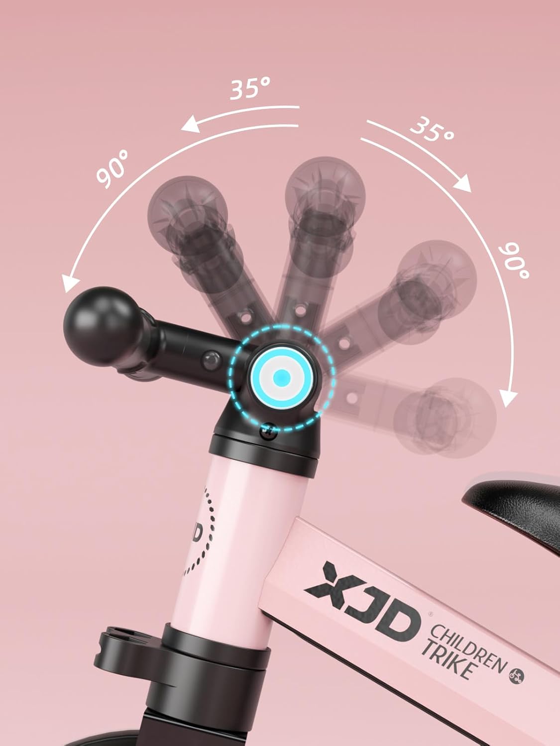 دراجة ثلاثية العجلات 3 في 1 للأطفال بعمر 1 إلى 3 سنوات، دراجة توازن ثلاثية العجلات للأولاد والبنات ترقية 2.0، بينك فاتح من اكس جي دي 6 دراجة ثلاثية العجلات 3 في 1 للأطفال بعمر 1 إلى 3 سنوات، دراجة توازن ثلاثية العجلات للأولاد والبنات ترقية 2.0، بينك فاتح من اكس جي دي - الصورة 6