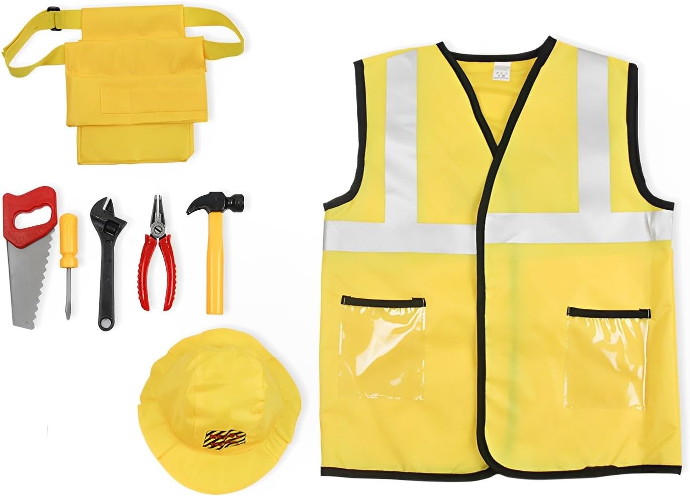 ازياء عمال البناء للاولاد ملابس تنكرية للاطفال الصغار زي مهني للبناء مجموعة العاب لعب الادوار التظاهرية هدية عيد ميلاد من سن 3 7 سنوات البوليستر متعددة أصفر 6 ازياء عمال البناء للاولاد ملابس تنكرية للاطفال الصغار زي مهني للبناء مجموعة العاب لعب الادوار التظاهرية هدية عيد ميلاد من سن 3 7 سنوات البوليستر متعددة أصفر - الصورة 6