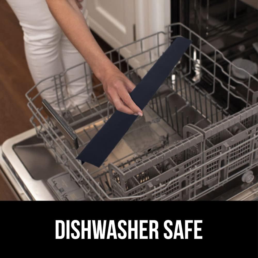 سيوسى اغطية فجوة الموقد، حشوة مرنة مقاومة للحرارة بين الطاولات واسطح الموقد، واقي جانبي للفرن مخفي بدون خياطة، يمنع فوضى مساحة الطاولة، 21 انش، اسود، عبوة من قطعتين 9 سيوسى اغطية فجوة الموقد، حشوة مرنة مقاومة للحرارة بين الطاولات واسطح الموقد، واقي جانبي للفرن مخفي بدون خياطة، يمنع فوضى مساحة الطاولة، 21 انش، اسود، عبوة من قطعتين - الصورة 9