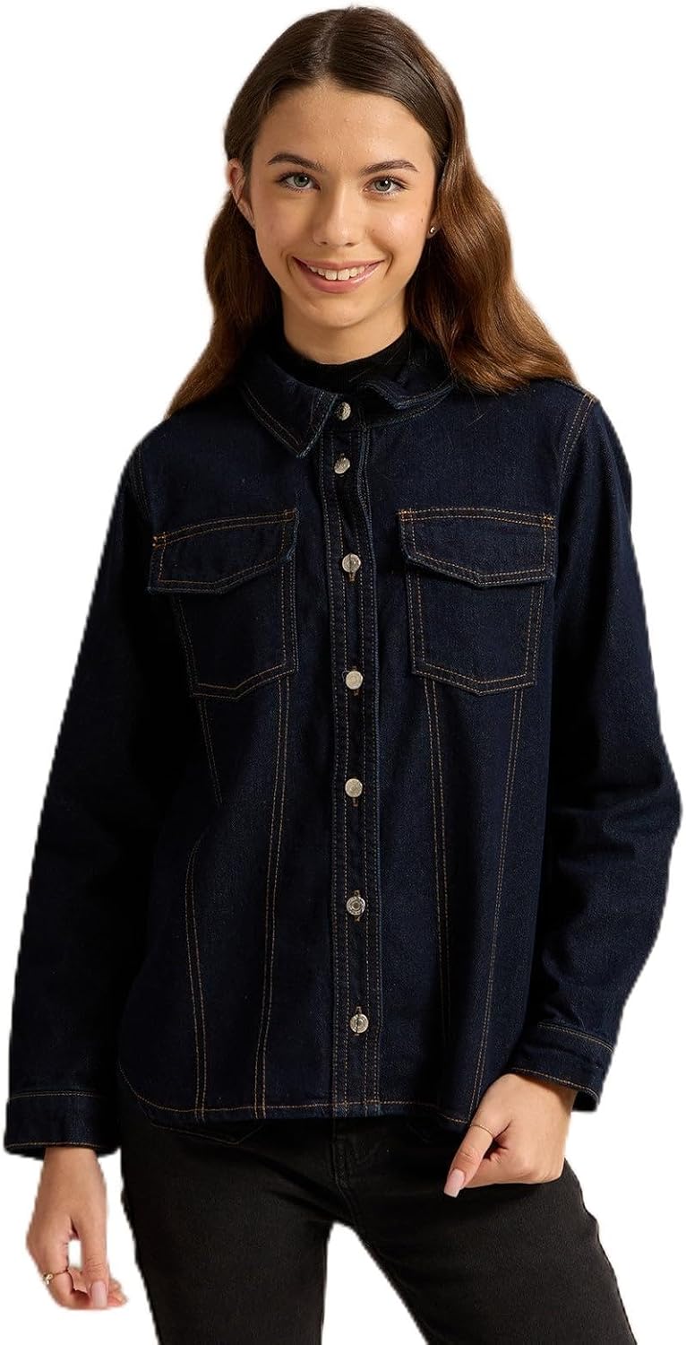 رد تاغ جاكيت جينز للبنات 1 رد تاغ جاكيت جينز للبنات