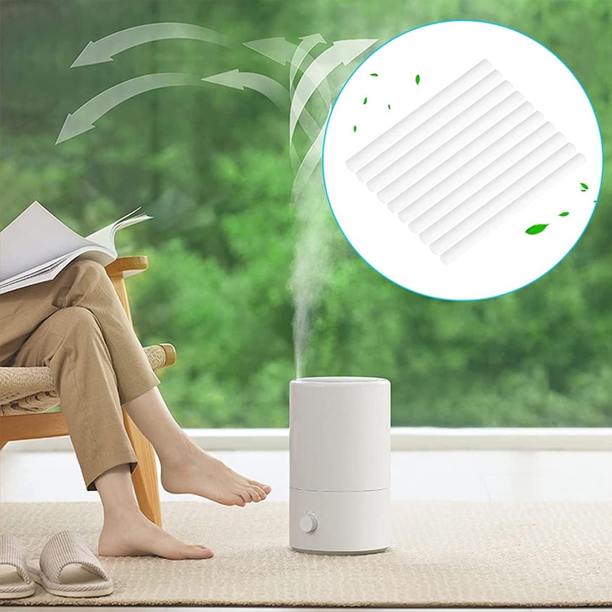 هاسثيب عصي فلتر مرطب الهواء من سوبفوكس، عبوة من 15 قطعة من الفتائل القطنية القابلة لاعادة التعبئة متوافقة مع هانيا، قضبان قطنية ماصة بديلة عالمية 3.93 انش لمرطب الهواء المحمول بمنفذ USB، ابيض 6 هاسثيب عصي فلتر مرطب الهواء من سوبفوكس، عبوة من 15 قطعة من الفتائل القطنية القابلة لاعادة التعبئة متوافقة مع هانيا، قضبان قطنية ماصة بديلة عالمية 3.93 انش لمرطب الهواء المحمول بمنفذ USB، ابيض - الصورة 6