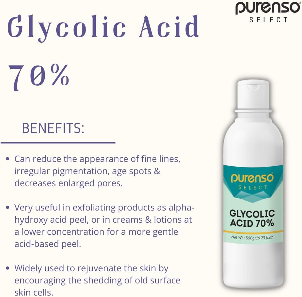 سيليكت - حمض الجليكوليك 70% (500 غرام × زجاجة واحدة)، من بيورنسو 3 سيليكت - حمض الجليكوليك 70% (500 غرام × زجاجة واحدة)، من بيورنسو - الصورة 3